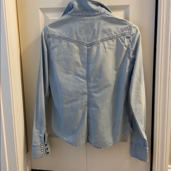 AE Light Denim button up Shirt - Picture 2 of 3